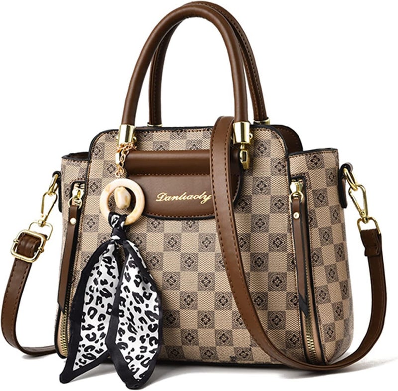 Phevos Women Handbags and Purse Tote Bags Ladies Satchel Shoulder Bag Retro Top Handle Hobo Purse - Image 1